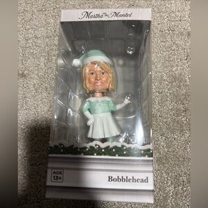 Martha Stewart Holiday Bobblehead Martha On The Mantel Christmas Decor - NEW